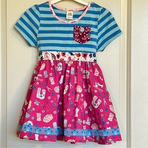 Sz8 Wilflowers Sew Happy Dress